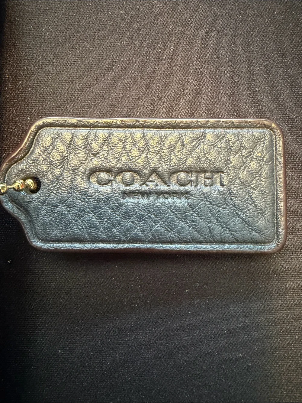 Coach Brown and Black Signature Canvas Wallet